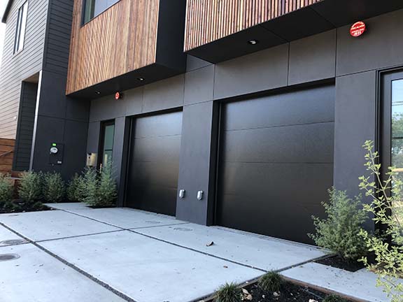 Modern Black Garage Doors by Eppler Garage Doors Livermore, CA