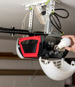 replacing garage door opener with new light Reliable garage door repiair